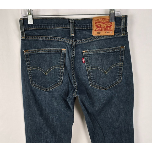 Levi's 511 Jeans Men's 30 x 32*** Blue Dark Wash Slim Fit - Picture 3 of 16